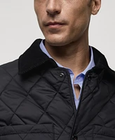 Mango Men's Water-Repellent Quilted Jacket