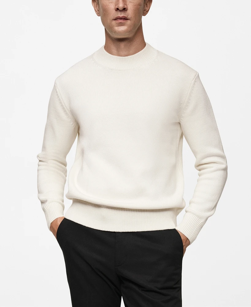 Mango Men's Knit Cotton Sweater