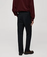 Mango Men's Regular-Fit Wool-Blend Suit Pants