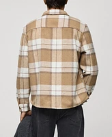 Mango Men's Checkered Flannel Overshirt