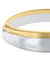 Calvin Klein Two-Tone Stainless Steel Bangle Bracelet