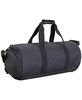 Boarding Pass Voyager 20"Waxed Canvas Shoe Pocket Duffel - Navy