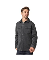 Free Country Men's Fleece Twill Snap Front Shirt