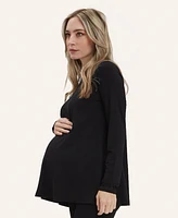 Nom Maternity Nicolette Boatneck Tee