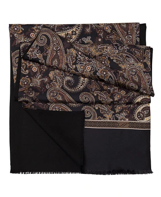 Elizabetta Men's Venezia - Wool Backed Silk Scarf for Men