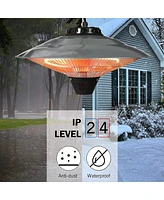 Slickblue Waterproof IP24 Electric Patio Heater - Ceiling Mounted or Hanging Infrared Heater