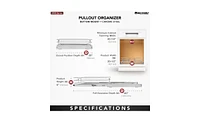 Rev-a-Shelf Kitchen Cabinet Pullout Shelf Organizer, 21 x 20 In, 5WB1-2120CR-1