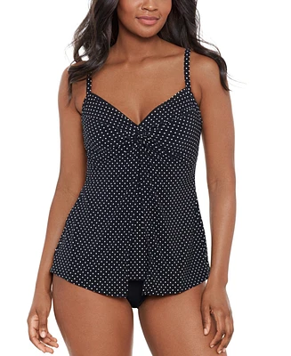 Miraclesuit Women's Pin Point Dd Loveknot Tankini Swimsuit Top