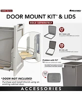 Rev-a-Shelf Double 35 qt. Pullout Trash Containers, Gray, 54WC-1835SC-17-1