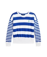 Polo Ralph Lauren Big Girls Striped French Terry Sweatshirt