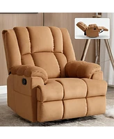 Boyel Living Manual Recliner Chair with Rocker and Swivel Fabric for Room