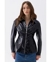 Nocturne Women's Faux Leather Jacket