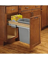 Rev-a-Shelf Pullout Top Mount Trash Can w/ Soft-close, 35 qt., 4WCTM-12BBSCDM1