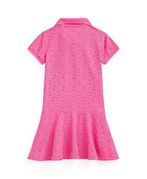 Polo Ralph Lauren Toddler and Little Girls Sailboat-Print Stretch Mesh Dress