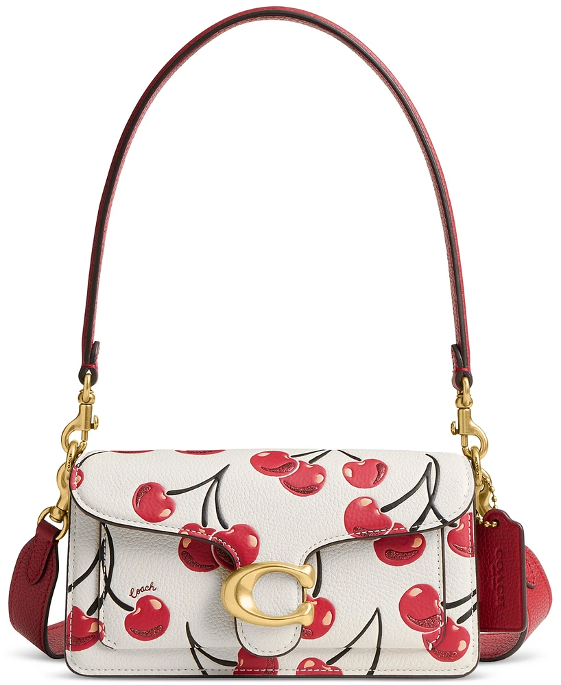 Coach Tabby 20 Cherry Print Leather Shoulder Bag