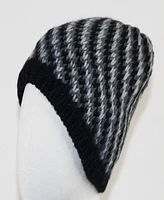 Fraas Fleece Lined Striped Beanie Hat