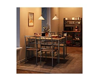 gaomon Kitchen Dining Room Table Set for 4 with Chairs, Dining Table with Chairs, 5 Piece Dining Table Set