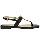 Guess Women's Reality Slingback G-Elite T-Strap Flat Sandals