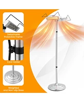 Sugift 1500W Standing Electric Heater with Double-sided Heating
