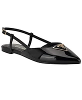 Guess Women's Bemas Pointed Toe Triangle Slingback Flats