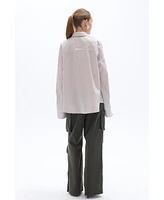 Nocturne Women's Striped Oversized Shirt