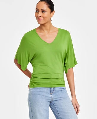 I.n.c. International Concepts Women's V-Neck Dolman-Sleeve Top, Exclusively at Macy's