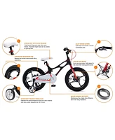 RoyalBaby Space Shuttle 16" Magnesium Alloy Kids Bike w/Training Wheels, Black