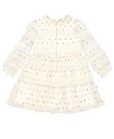 Nannette Toddler & Little Girls Mesh Sequin Dress