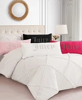 Juicy Couture Silver-Tone Rhinestone Decorative Pillow, 16" x 36"