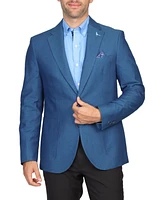 Tailorbyrd Men's Indigo Dyed Birdseye Sportcoat