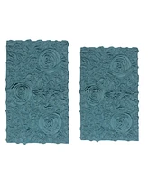 Home Weavers Bell Flower -Pc. Bath Rug Set