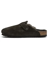 Birkenstock Men's Boston Shearling Suede Leather Clogs from Finish Line