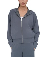 Dkny Women's Highline Ribbed Hoodie