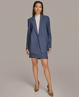 Donna Karan New York Women's Wool-Blend One Button Blazer