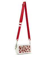 Betsey Johnson Rhinestone Zipper Crossbody Bag