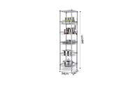 Slickblue Concise 6-Layer Storage Rack Stylish and Efficient Organization Solution