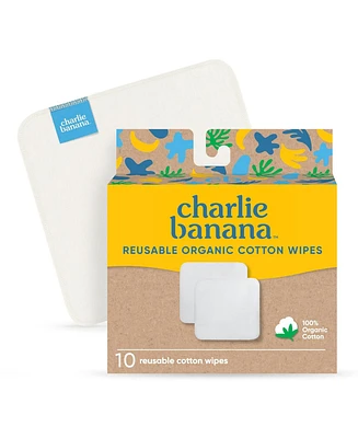 Charlie Banana 10 Organic Cotton Wipes