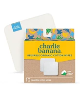 Charlie Banana 10 Organic Cotton Wipes