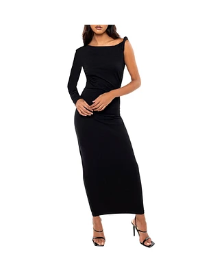 Dai Moda Women's One Sleeve Evening Dress