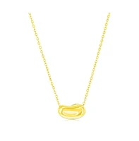 Simona Sterling Silver Bean Shaped Slide Necklace