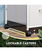 Mobile File Cabinet, Rolling Printer Stand with 3 Drawers