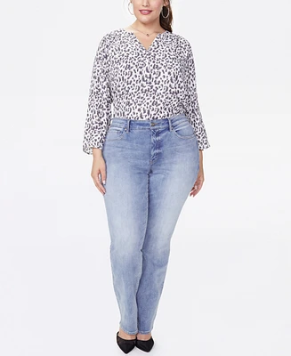 Nydj Plus Marilyn Straight Leg Jeans