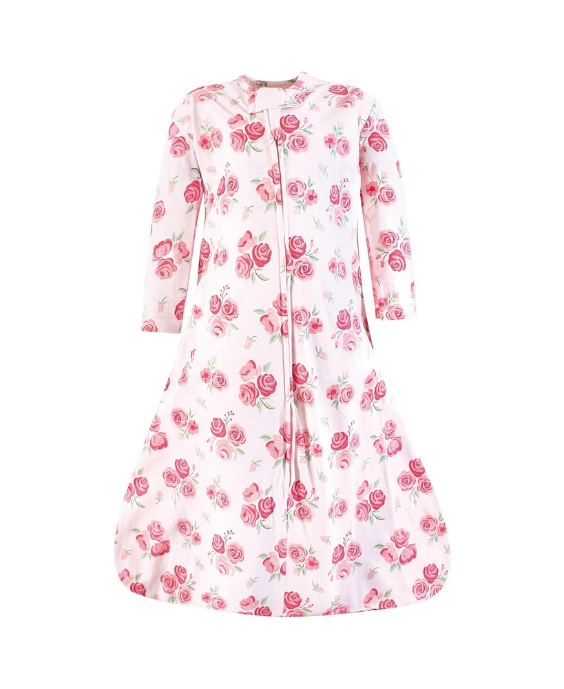 Hudson Baby Girls Long Sleeve Cotton Jersey Sleeping Bag, Sack, Blanket