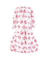 Hudson Baby Girls Long Sleeve Cotton Jersey Sleeping Bag, Sack, Blanket