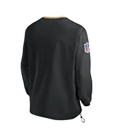 Nike Men's Black New Orleans Saints 2023 Sideline V-Neck Pullover Windshirt