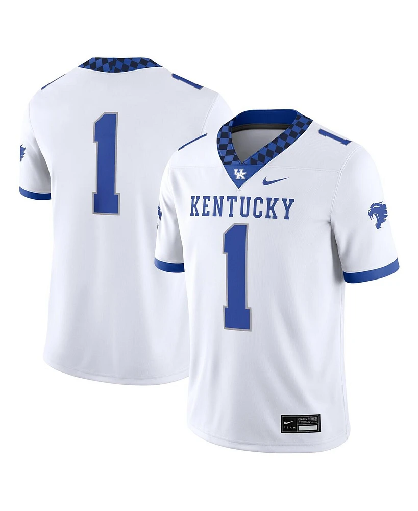 Nike Men's 1 White Kentucky Wildcats Game Jersey