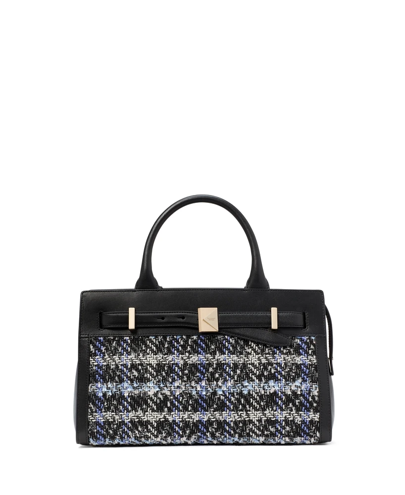 Kate Spade New York Deco Plaid Tweed Satchel Bag