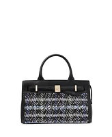 Kate Spade New York Deco Plaid Tweed Satchel Bag