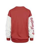 '47 Brand Women's Scarlet San Francisco 49ers Double Header Rise Andie Pullover Sweatshirt