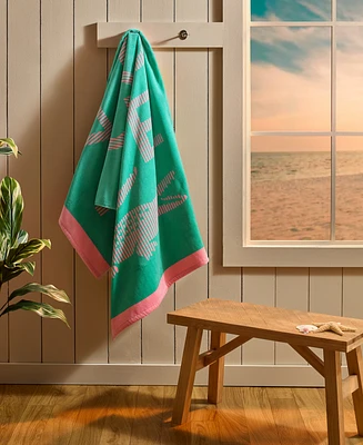 Lacoste Home Lacoste Croc Cotton Beach Towel, 36" x 72"